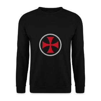 Malteser Croix de Malte Don Croix Religion - Sweat-shirt Unisexe - noir - Devant - Alina (178cm) & Michal (187cm)