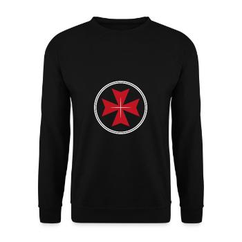 Malteser Croix de Malte Don Croix Religion - Sweat-shirt Unisexe - noir - Devant - Alina (178cm) & Michal (187cm)