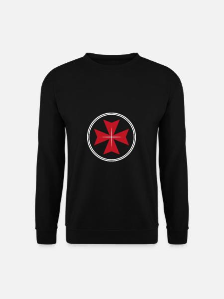 Malteserkreuz Malteser Geschenk Kreuz Religion - Unisex Pullover - Schwarz