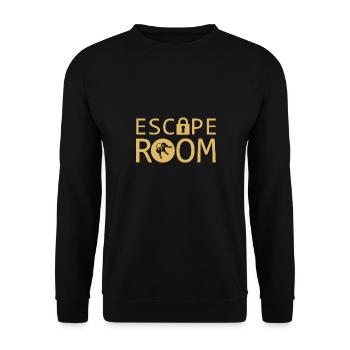 Escape Room Breakout Challenge Puzzle Game - Unisex Sweatshirt - black - Front - Alina (178cm) & Michal (187cm)