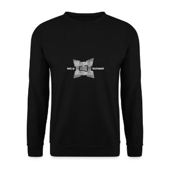 Südharz Merch - Wasserburg Heldrungen - Unisex Pullover - Schwarz - Vorne - Alina (178cm) & Michal (187cm)