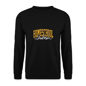 Homeschool Uniform Stem Sped Class Homeschooling - Unisex Sweatshirt - black - Front - Alina (178cm) & Michal (187cm)