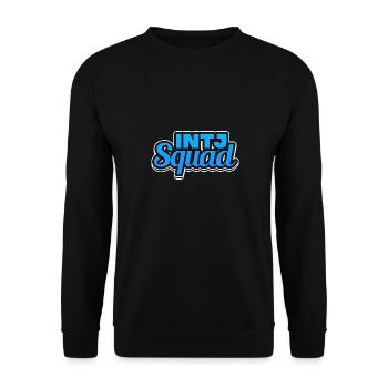 INTJ Squad Psychological Personality Introverted - Unisex Pullover - Schwarz - Vorne - Alina (178cm) & Michal (187cm)