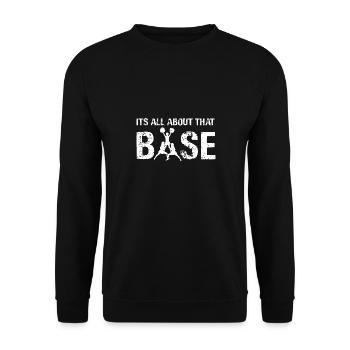 Tout est une question de soutien de l’équipe de pom-pom girls de base - Sweat-shirt Unisexe - noir - Devant - Alina (178cm) & Michal (187cm)