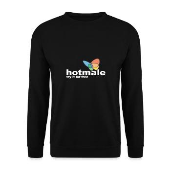 Hotmale - Unisex Pullover - Schwarz - Vorne - Alina (178cm) & Michal (187cm)