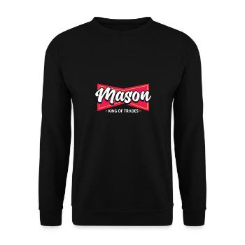 Mason King Of Trades Trading Immobilier - Sweat-shirt Unisexe - noir - Devant - Alina (178cm) & Michal (187cm)