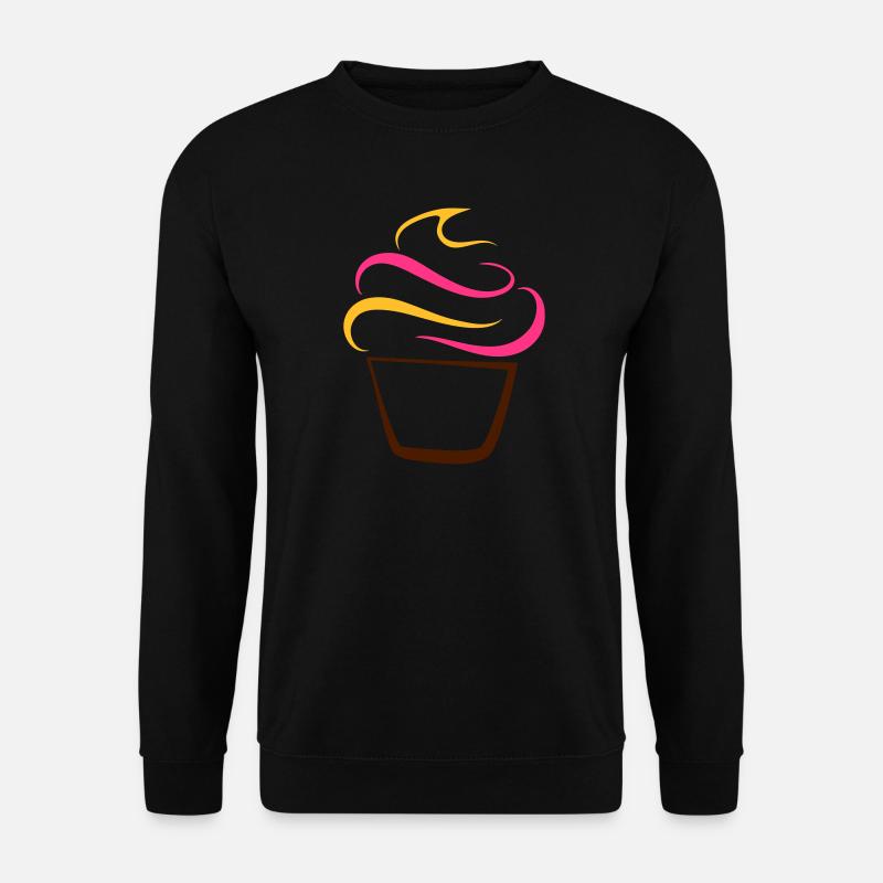 Cupcake Federzeichnung - Unisex Pullover - Schwarz