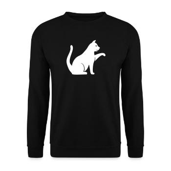 Chat - Sweat-shirt Unisexe - noir - Devant - Alina (178cm) & Michal (187cm)
