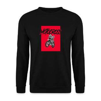 Motocross - Sweat-shirt Unisexe - noir - Devant - Alina (178cm) & Michal (187cm)