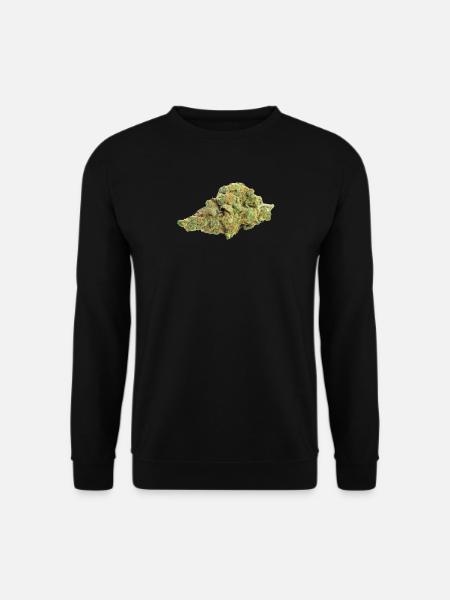Single Cannabis / Weed Bud / Blossom - Unisex Sweatshirt - black