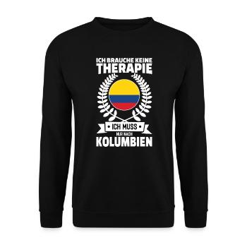 Kolumbien - Unisex Pullover - Schwarz - Vorne - Alina (178cm) & Michal (187cm)