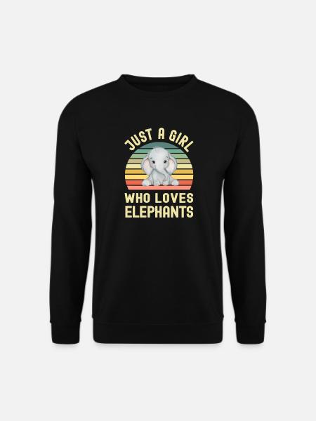 Elephant Elephants - Unisex Sweatshirt - black