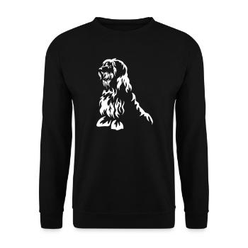 Bobtail "Black Edition" - Unisex Sweatshirt - black - Front - Alina (178cm) & Michal (187cm)