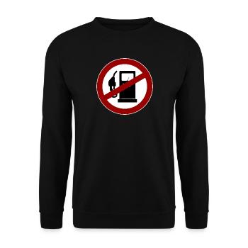 No more gasoline - Sweat-shirt Unisexe - noir - Devant - Alina (178cm) & Michal (187cm)