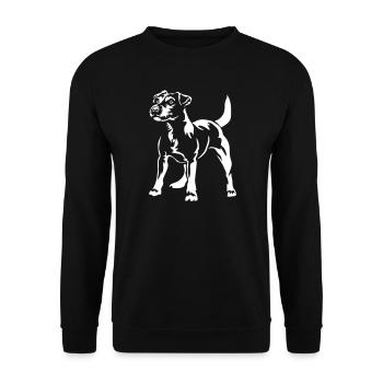 Parson Russell Terrier "Black Edition" - Unisex Sweatshirt - black - Front - Alina (178cm) & Michal (187cm)