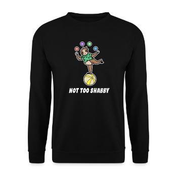 Faultier Dschungel Tier Statement Zoo Säugetier - Unisex Pullover - Schwarz - Vorne - Alina (178cm) & Michal (187cm)