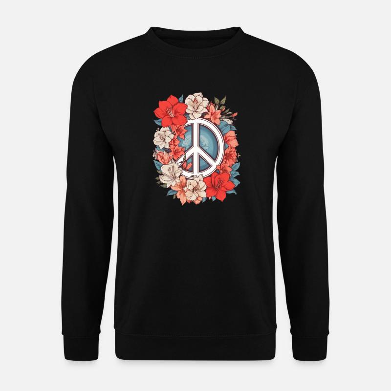 Friedenszeichen - Unisex Pullover - Schwarz