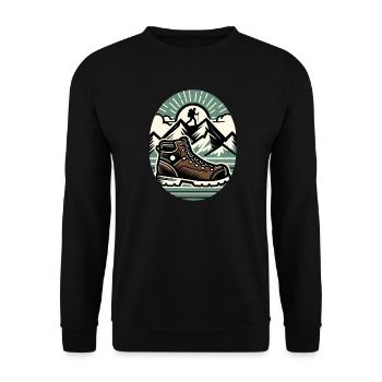 Chaussure randonnée Montagne Trekkeur Randonneur - Sweat-shirt Unisexe - noir - Devant - Alina (178cm) & Michal (187cm)