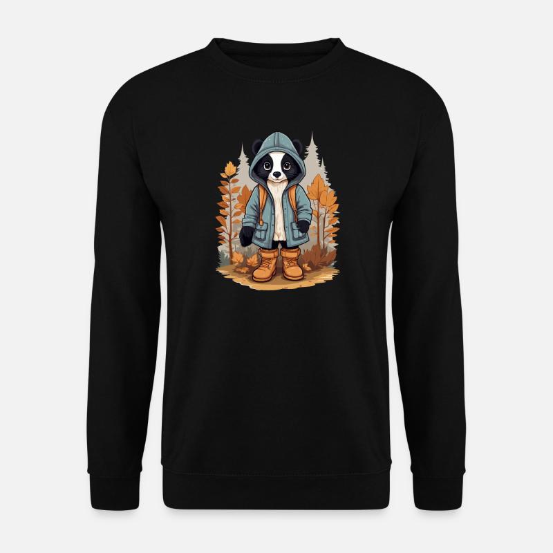 Süßes Stinktier - Unisex Pullover - Schwarz