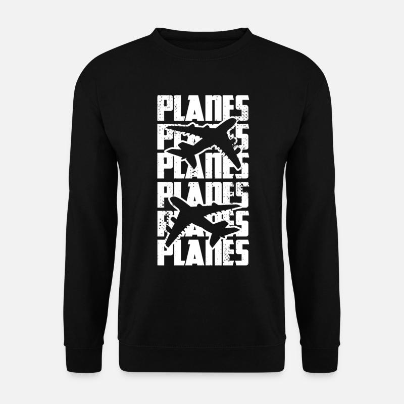 Flugzeuge - Unisex Pullover - Schwarz