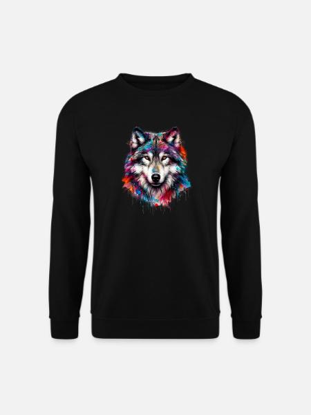 Loup - Sweat-shirt Unisexe - noir