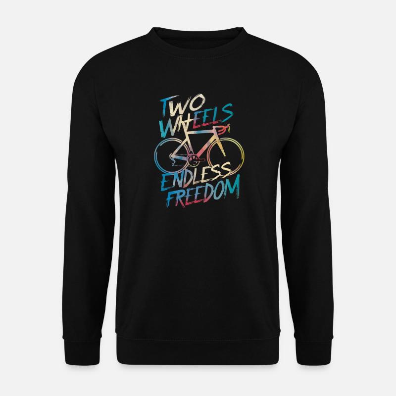 Endless Freedom Bicycle Design - Unisex Sweatshirt - black