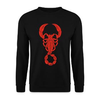 Scorpion rouge - Sweat-shirt Unisexe - noir - Devant - Alina (178cm) & Michal (187cm)