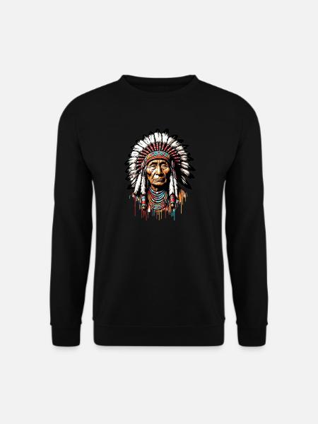 Amérindien Américain - Sweat-shirt Unisexe - noir