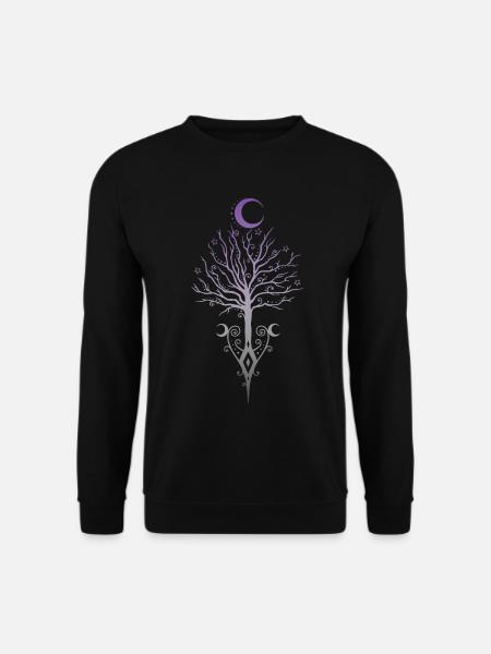Occult Moon Tree Dark Autumn - Unisex Sweatshirt - black