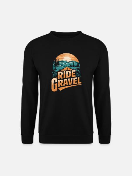 Ride Gravel Sunset - Unisex Sweatshirt - black