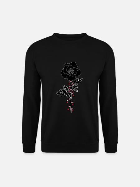 Bloody Rose - Unisex Sweatshirt - black