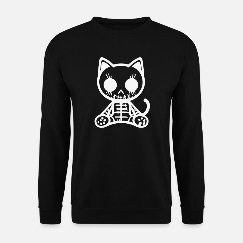 Katze Zombie - Unisex Pullover - Schwarz