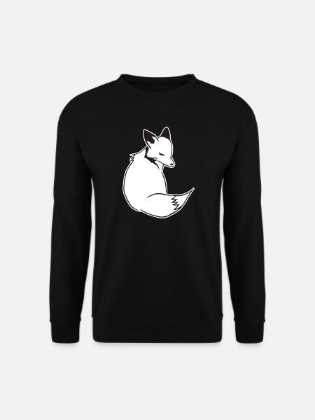 Fox Comic: Smart, Foxy & Manga Style - Unisex Sweatshirt - black