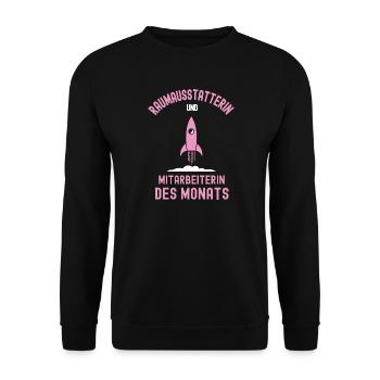 Best Interior Decorator Employee of the Month - Unisex Sweatshirt - black - Front - Alina (178cm) & Michal (187cm)