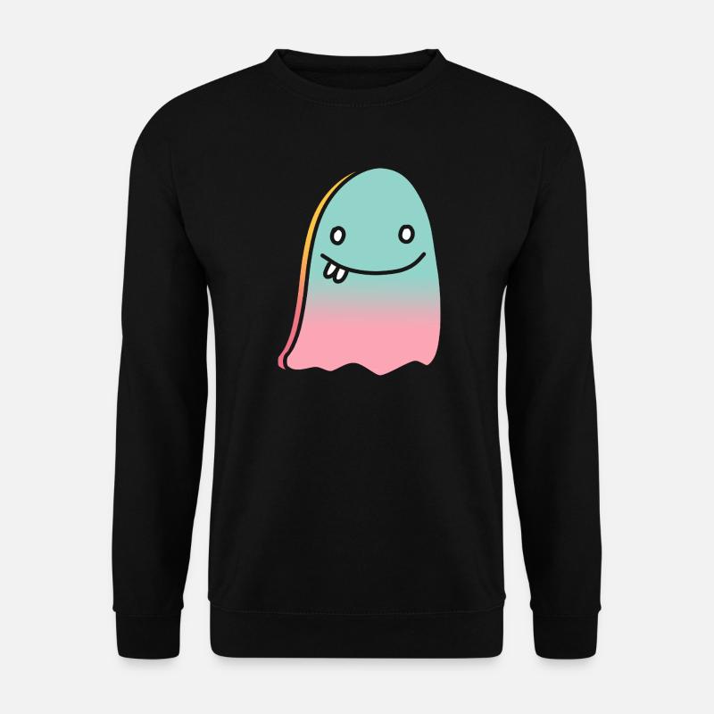 Ghost doodle gradient - Unisex Sweatshirt - black