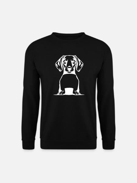 Dachshund Dog T-shirt Gift - Unisex Sweatshirt - black