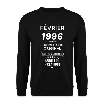 30th Anniversary - February 1996 Original - Unisex Sweatshirt - black - Front - Alina (178cm) & Michal (187cm)