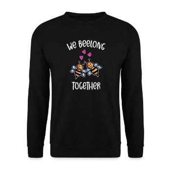 Nous sommes ensemble - Sweat-shirt Unisexe - noir - Devant - Alina (178cm) & Michal (187cm)