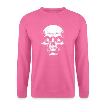 Psycho Schädelgrafik - Unisex Pullover - Pink - Vorne
