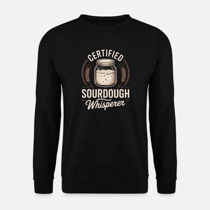 Certified Sourdough Whisperer - Unisex Sweatshirt - black