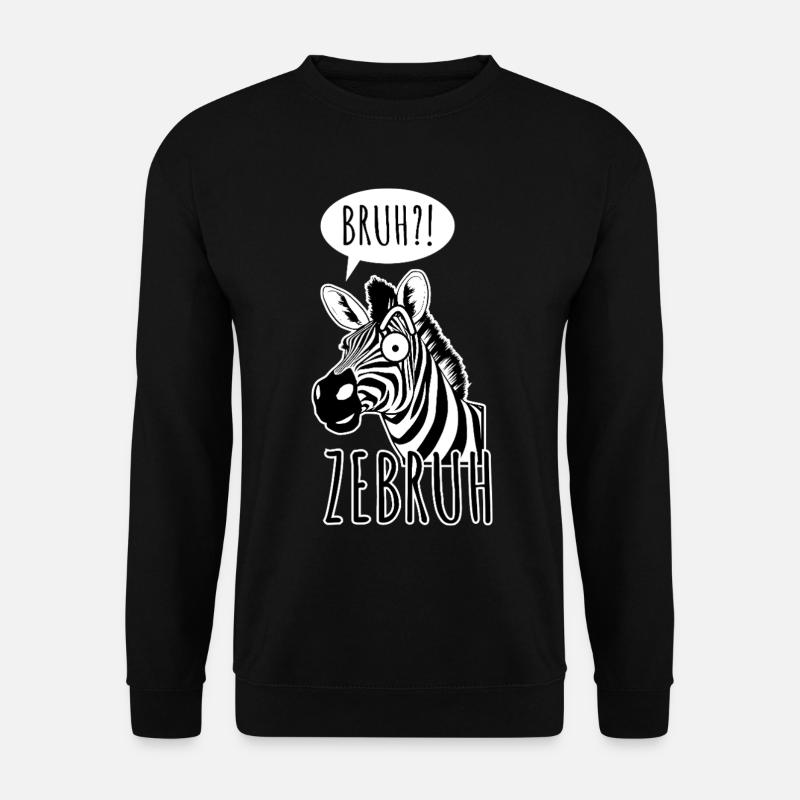 Zebra Bro - A ZeBRUH! - Unisex Sweatshirt - black