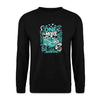 One More Gamer Lament Gaming - Unisex Pullover - Schwarz - Vorne - Alina (178cm) & Michal (187cm)