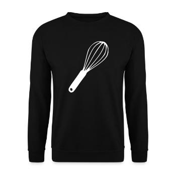 Cadeau du cuisinier fouet - Sweat-shirt Unisexe - noir - Devant - Alina (178cm) & Michal (187cm)