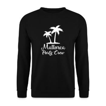 Mallorca Party Crew Palm Trees - Unisex Sweatshirt - black - Front - Alina (178cm) & Michal (187cm)