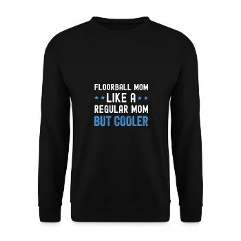 Floorball maman floorball maman maman - Sweat-shirt Unisexe - noir - Devant - Alina (178cm) & Michal (187cm)