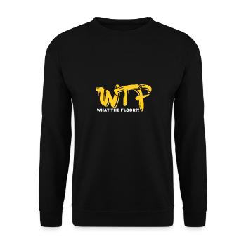 wtf ce que le sol Design pour un passionné de blague - Sweat-shirt Unisexe - noir - Devant - Alina (178cm) & Michal (187cm)