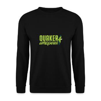 Quaker whisperer Quaker parrot lover - Unisex Pullover - Schwarz - Vorne - Alina (178cm) & Michal (187cm)