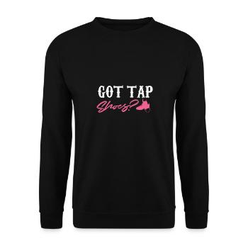got tap shoes Design for a tap dancer - Unisex Sweatshirt - black - Front - Alina (178cm) & Michal (187cm)
