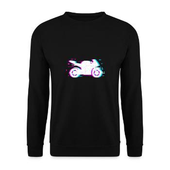 motorbike Design for a motorbike fan - Unisex Sweatshirt - black - Front - Alina (178cm) & Michal (187cm)