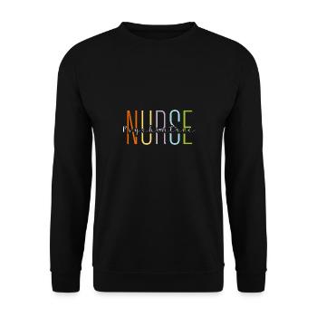 Infirmière psychiatrique Conception pour une infirmière psychiatrique - Sweat-shirt Unisexe - noir - Devant - Alina (178cm) & Michal (187cm)